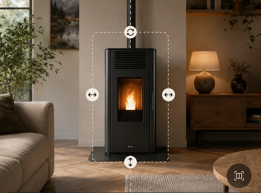 Wohnzimmer-Visualisierung: Sehen Sie sofort, welches Modell und welche Farbe am besten zu Ihrem Interieur passen.